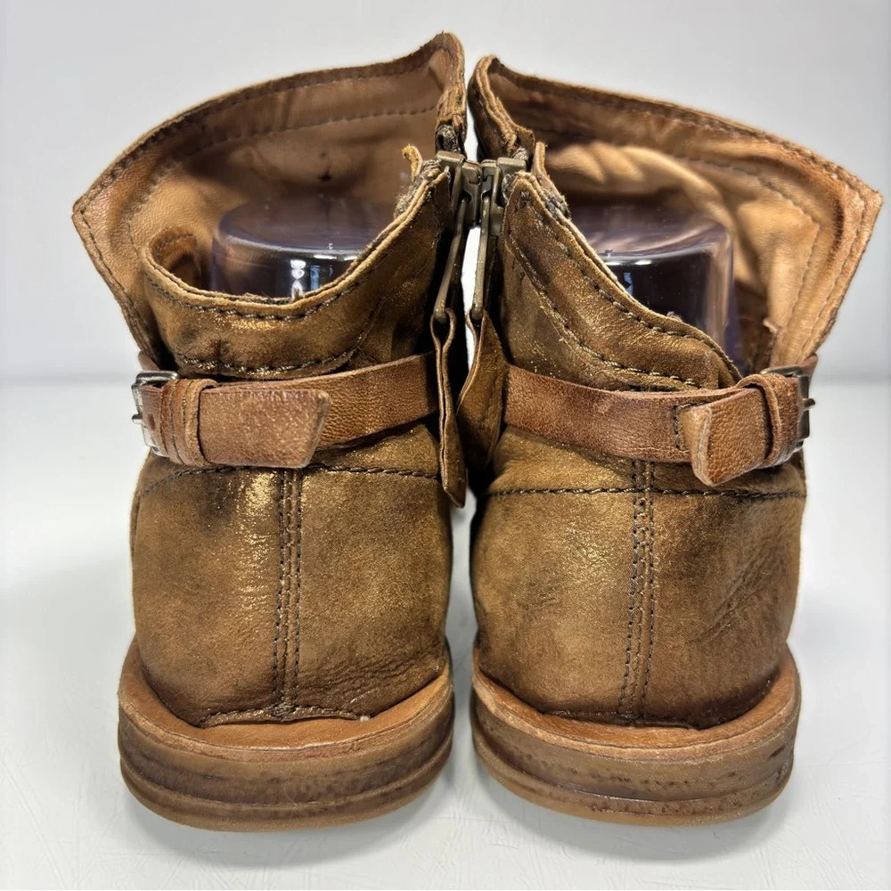 Miz Mooz Bronze Brown Leather Gladiator Sandals - Picture 10 of 13